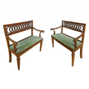 Pair of Italian Louis XVI style sofas