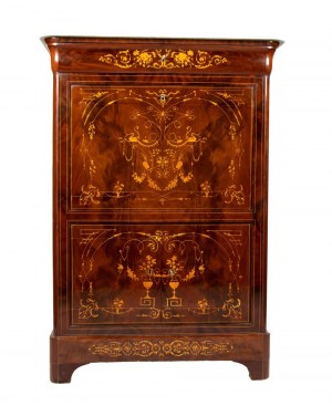 Louis Edouard Lemachard, Louis Edouard Lemachard 1795-1872 French secretaire A Abattant Charles X