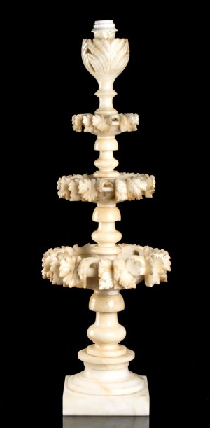 Pair of Italian alabaster lamps