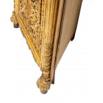 Pair of venete gilded corner cabinets