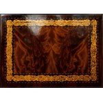 Dutch mahogany inlaid secretaire, Charles X