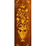 Dutch mahogany inlaid secretaire, Charles X