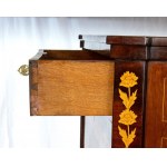 Dutch mahogany inlaid secretaire, Charles X