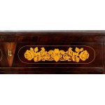 Dutch mahogany inlaid secretaire, Charles X