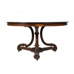 English Victorian inlaid round table