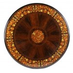 English Victorian inlaid round table