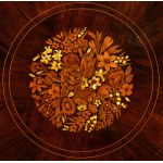 English Victorian inlaid round table
