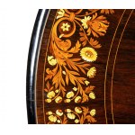 English Victorian inlaid round table