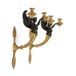Pair of French empire wall applique