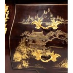 French chinoiserie painted and lacquered dresser