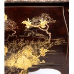 French chinoiserie painted and lacquered dresser