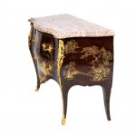 French chinoiserie painted and lacquered dresser