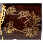 French chinoiserie painted and lacquered dresser