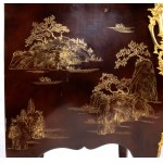French chinoiserie painted and lacquered dresser