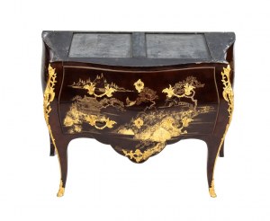 French chinoiserie painted and lacquered dresser