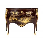 French chinoiserie painted and lacquered dresser