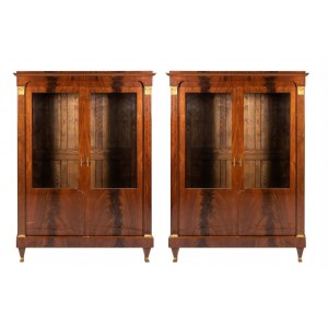 Pair of French empire bookcases