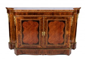 Credenza inglese vittoriana intarsiata