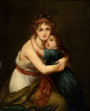 Frrench copy of the painting Madame Vigée-Le Brun and her daughter Jeanne-Lucie-Louise