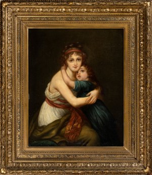 Frrench copy of the painting Madame Vigée-Le Brun and her daughter Jeanne-Lucie-Louise