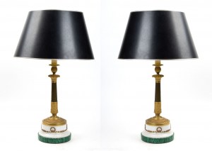 Pair of French lamps