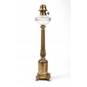 Karl Rudolf Ditmar, Karl Rudolf Ditmar Austrian gilded signed bronze oil lamp