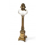 Karl Rudolf Ditmar, Karl Rudolf Ditmar Austrian gilded signed bronze oil lamp