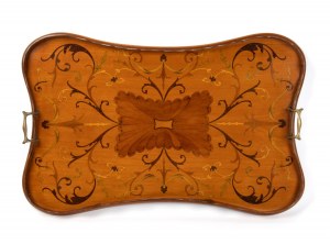 Inlaid Georgian English tray