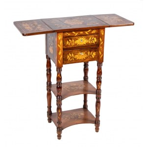Dutch étagère side table with flaps