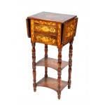Dutch étagère side table with flaps