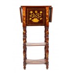 Dutch étagère side table with flaps