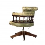French bureau plate with Chesterfield armchair