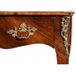 French bureau plate with Chesterfield armchair
