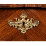 French bureau plate with Chesterfield armchair
