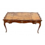 French bureau plate with Chesterfield armchair