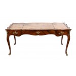 French bureau plate with Chesterfield armchair