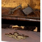 French bureau plate with Chesterfield armchair
