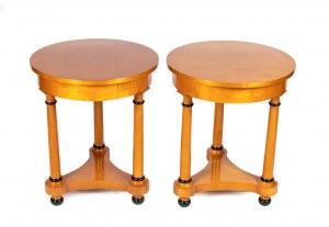 Pair of small tables in Biedermeier style