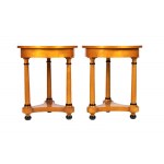 Pair of small tables in Biedermeier style