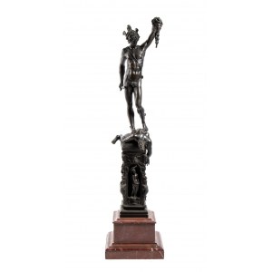 French bronze statue of Perseus, copy of Cellini