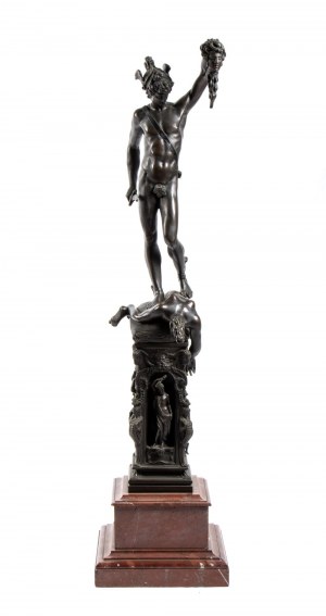 Francuski posąg Perseusza z brązu, kopia Celliniego