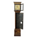 English Georgian chinoiserie grandfather's clock