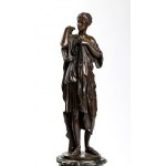 Barbedienne Ferdinand, Barbedienne Ferdinand 1810-1892 French triptych with bronze mantel clock