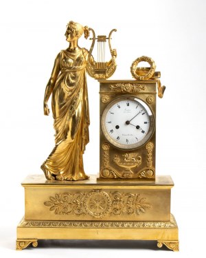 Pierre François Feuchère, Pierre François Feuchère 1737-1823 French Empire bronze mantel clock
