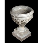 Italian carved marble vase