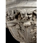 Italian carved marble vase
