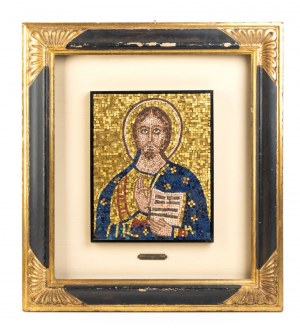 Rev. Fabbrica di S. Pietro in Vaticano / Studio del Mosaico, An Italian mosaic of Christ