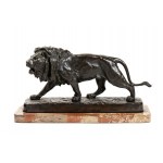 Louis Vidal, Louis Vidal 1831-1892 Bronze sculpture depicting a lion