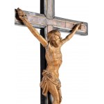 Italian wood and tortoiseshell crucifix