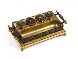 French empire bronze Inkwell